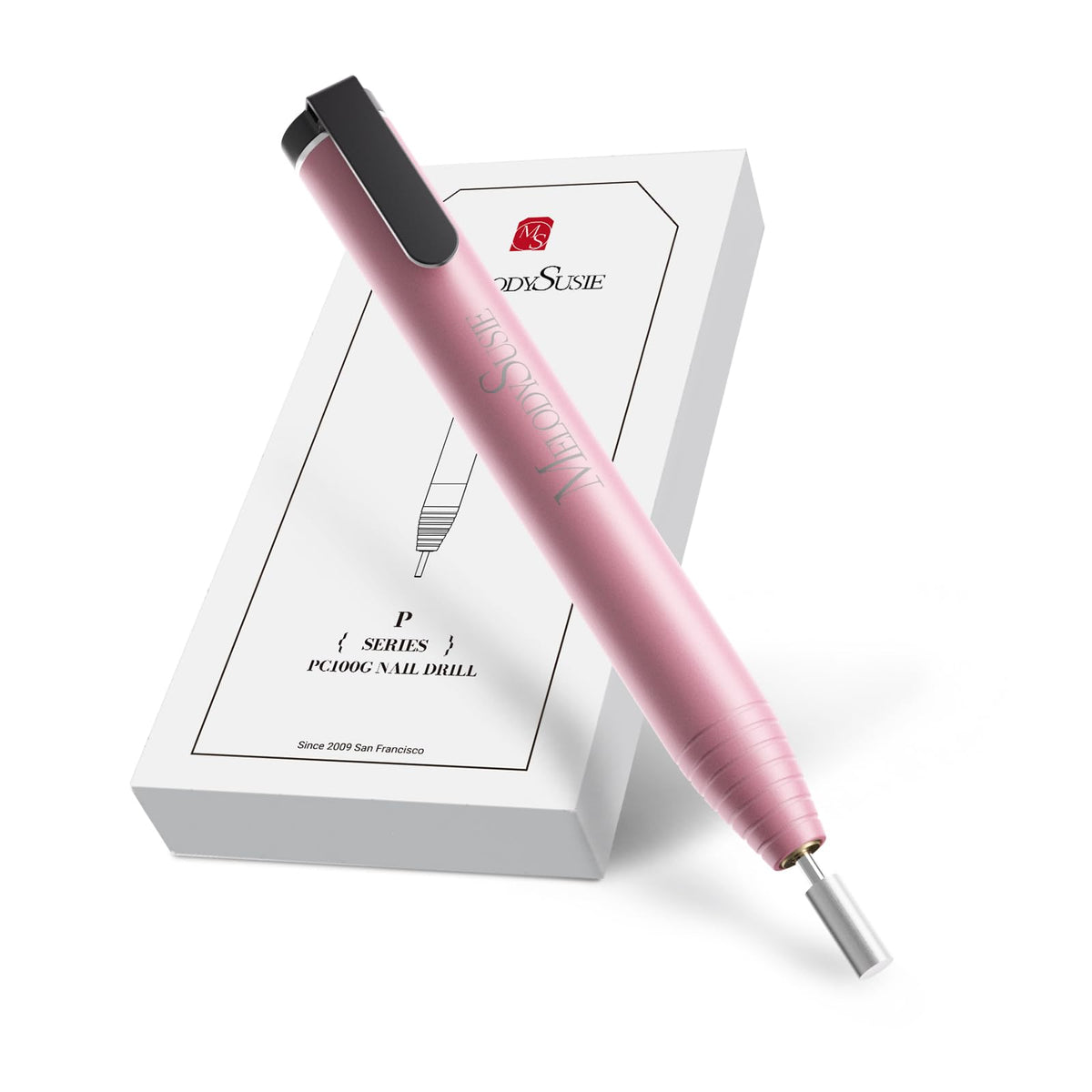 MelodySusie PocketNail PC100G in hand for precise at‑home manicures.