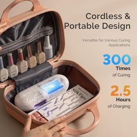 Rotatable 240-degree panel on MelodySusie lamp for customized hand or foot setup.