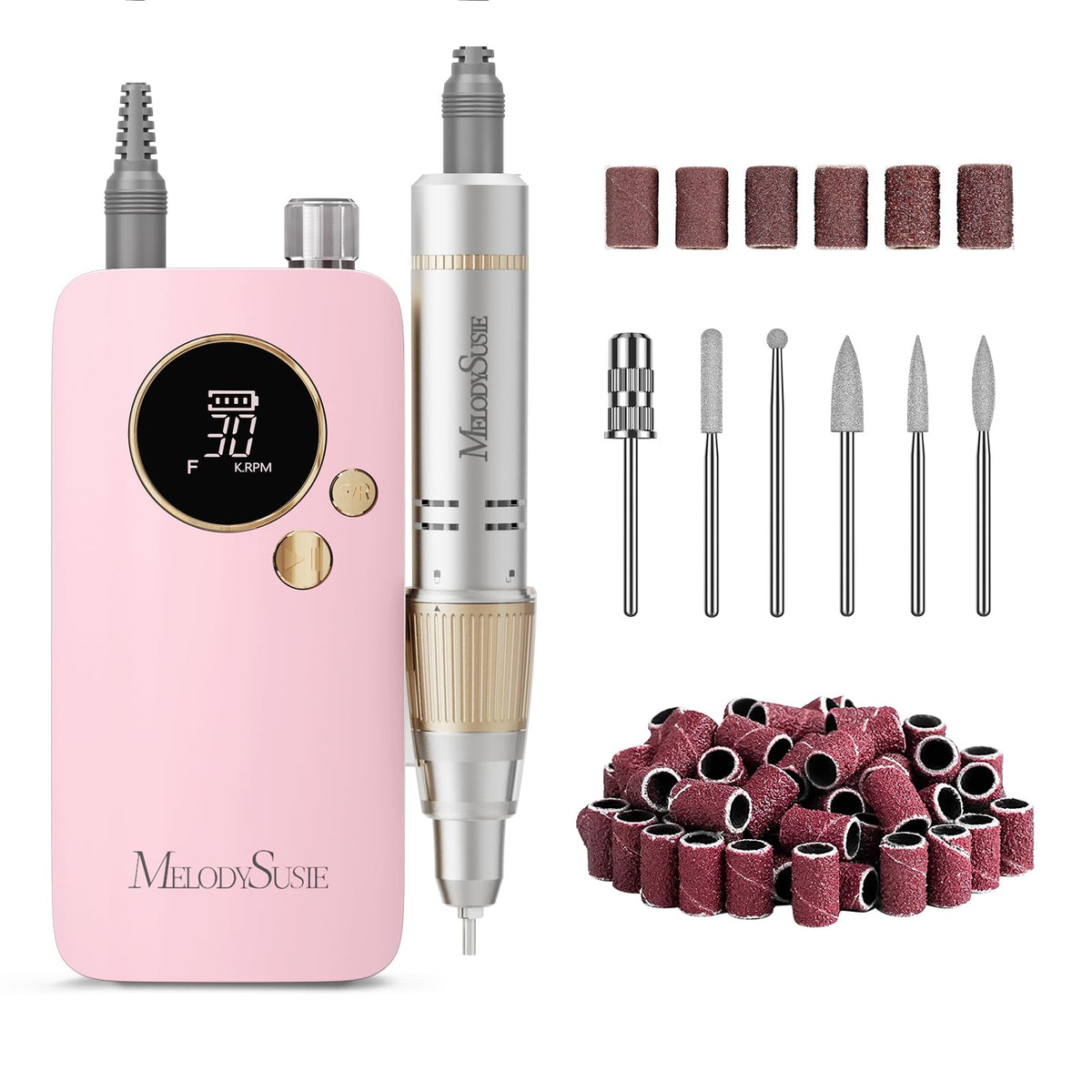 MelodySusie SC320F clip-on nail drill enables portable, on-the-go manicures.