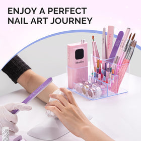 MelodySusie salon-at-home storage solution for tidy nail stations.