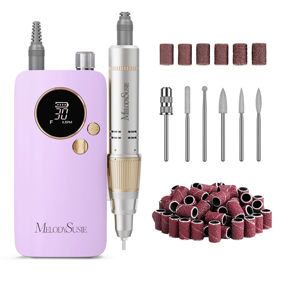 MelodySusie SC320F clip-on nail drill in pastel pink for home use