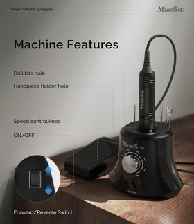 MelodySusie SC320I gel removal at high RPM enables efficient shaping.