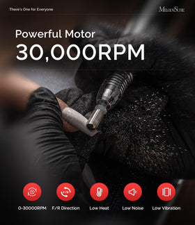 MelodySusie SC320I speed dial highlights RPM control for versatile applications.