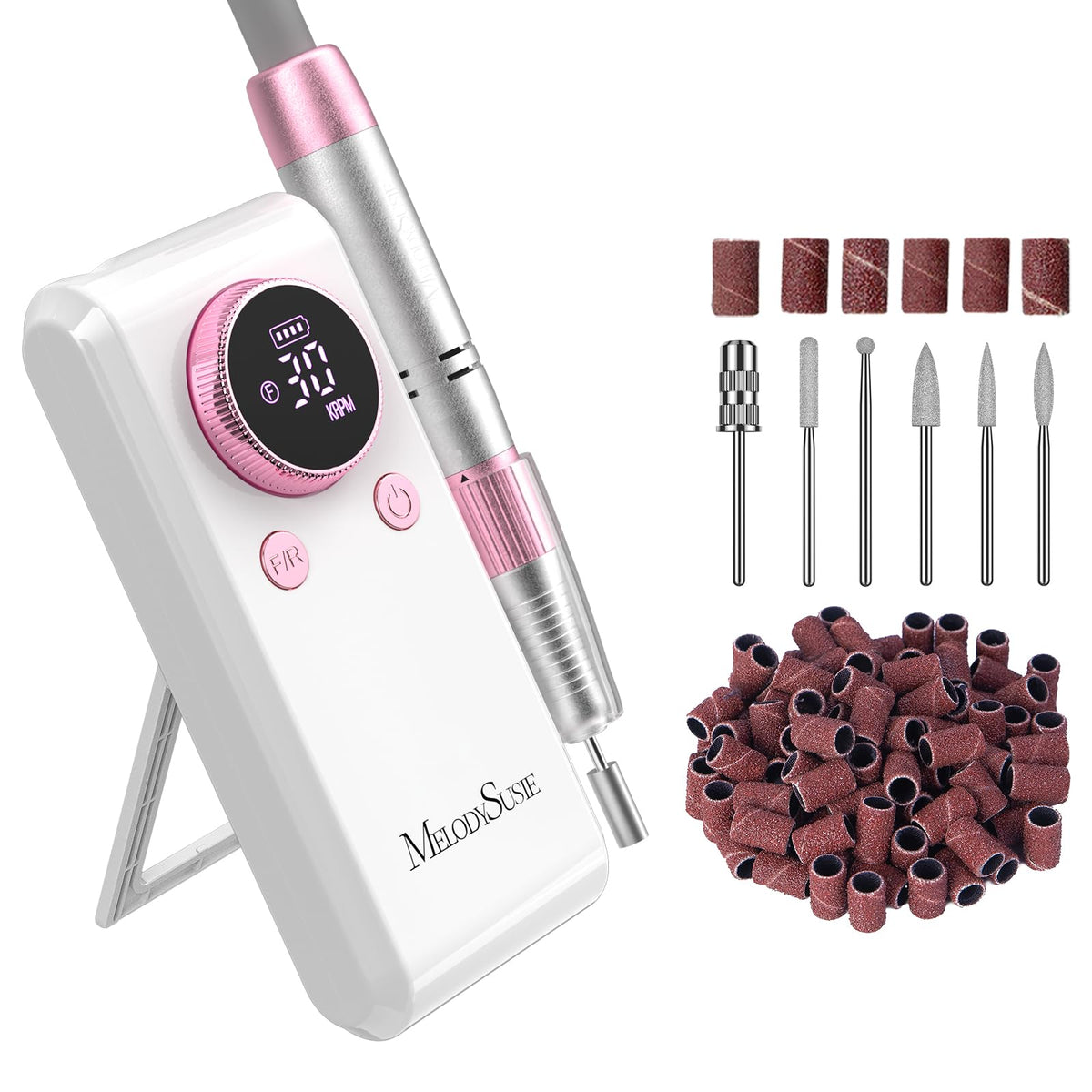 MelodySusie SC330G clip-on nail drill for easy at home shaping and filing