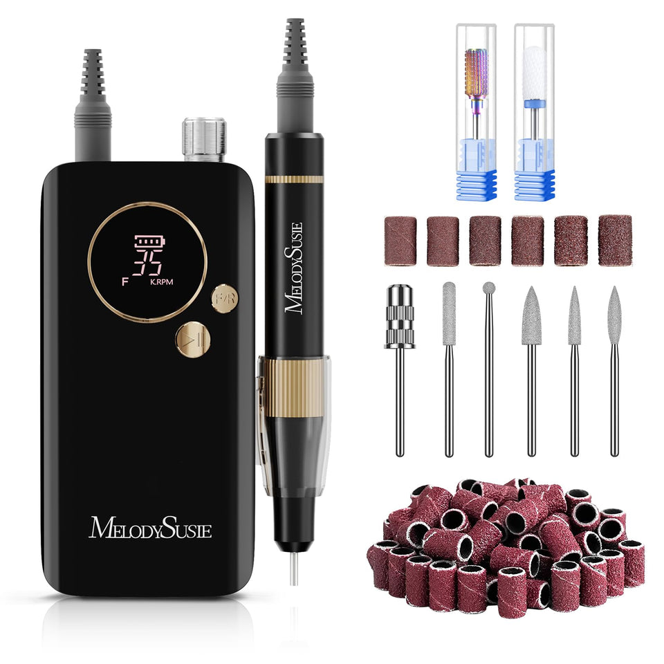 MelodySusie SM200F clip-on nail drill in green enabling precise shaping and comfortable use.