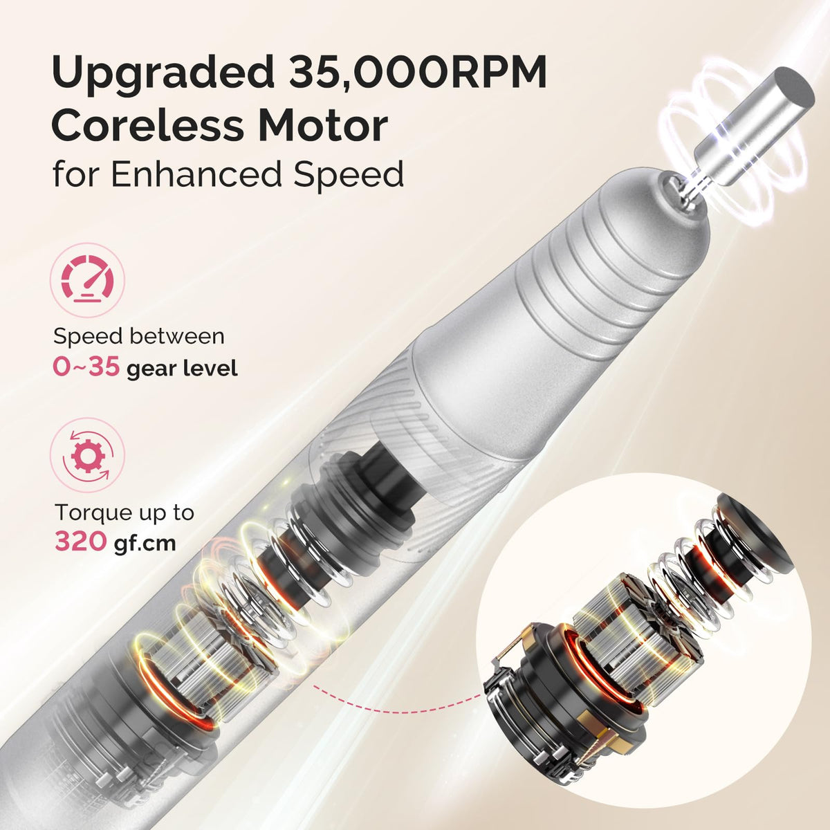 MelodySusie SM320G ergonomic pen handpiece for comfortable extended use