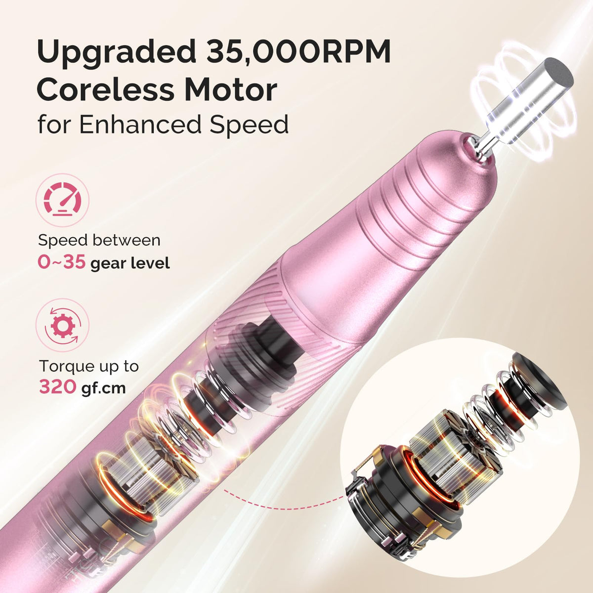 Clip-on waist attachment on MelodySusie SM320G keeps essentials within reach.