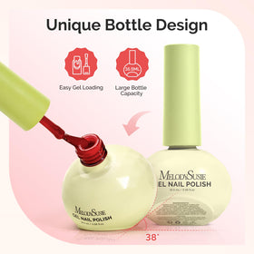 MelodySusie top and base coat set supports smooth, long-lasting manicure