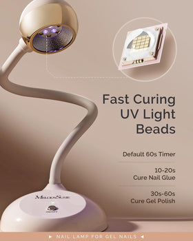 MelodySusie 2-in-1 lighting and curing modes streamline nail workflows.