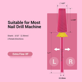 Five functions for cuticle cleaning, nail bed prep, shaping, smoothing, and debris removal