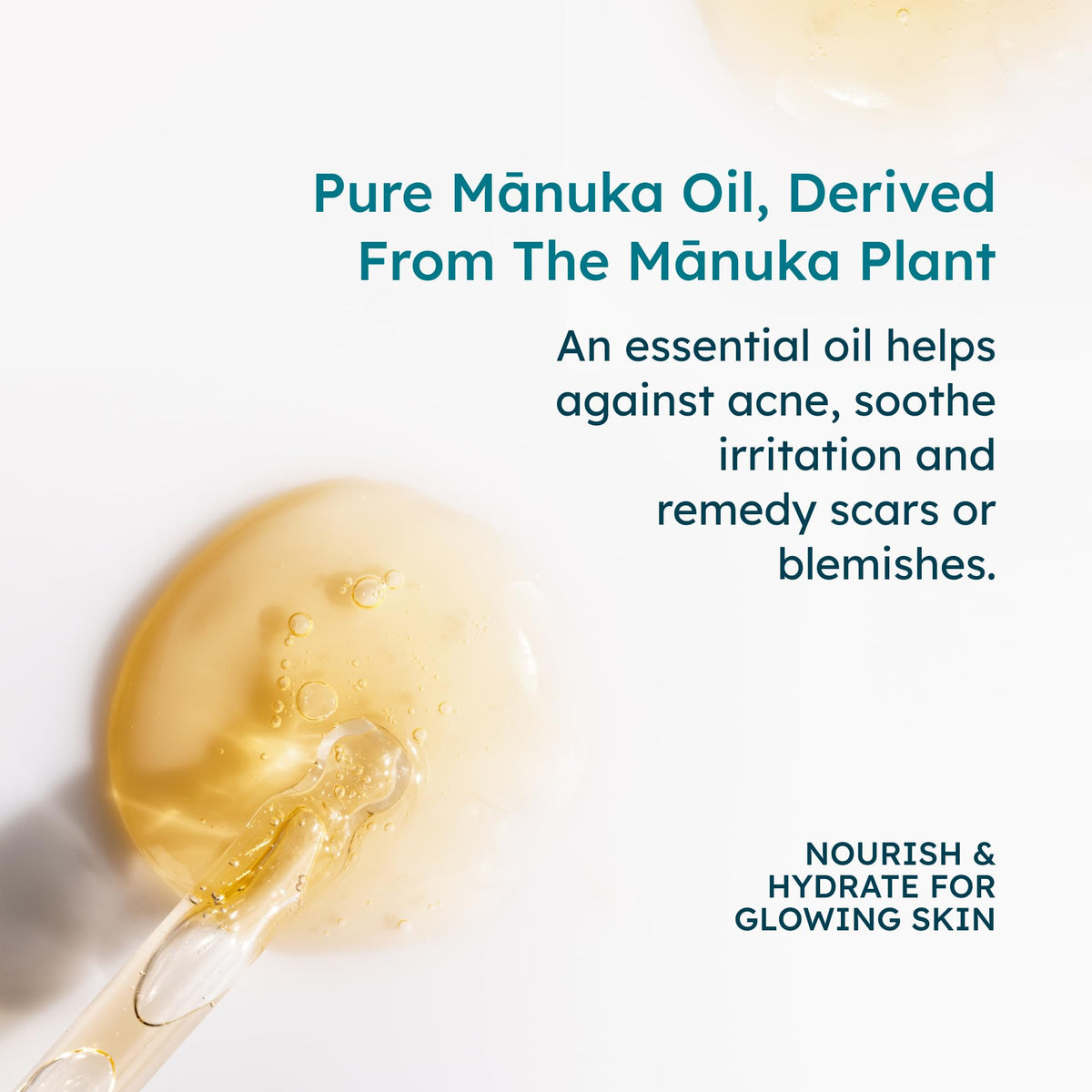 Applied glow highlights MELORA Manuka Face Oil’s radiant, breathable finish.