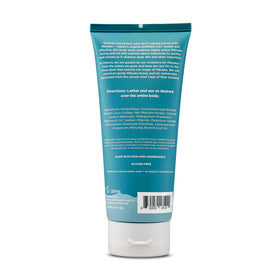 Close-up of Melora Manuka Honey Body Wash lather with rich foam for gentle cleansing.