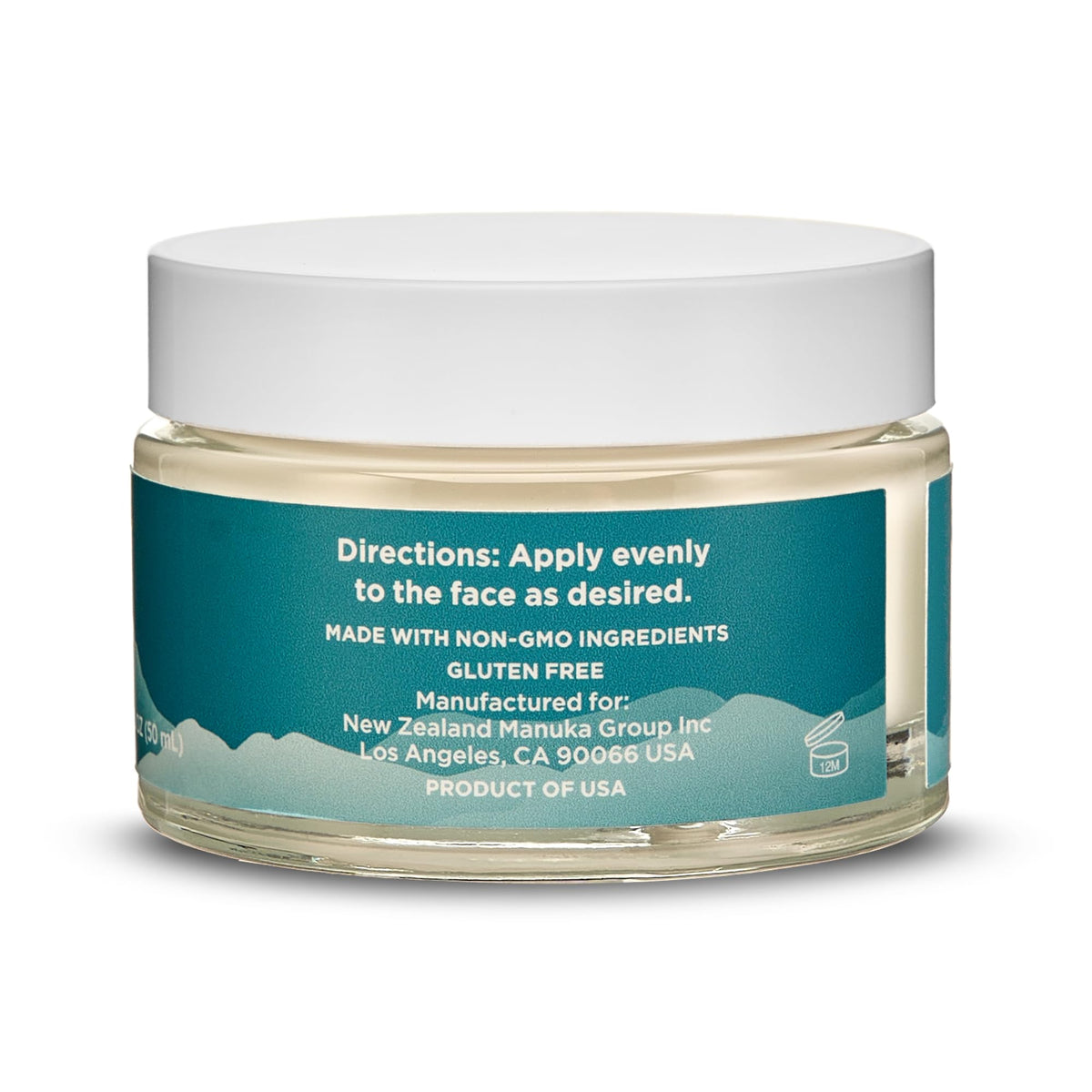 Melora Manuka Honey Moisturizing Face Cream texture close-up for smooth application.