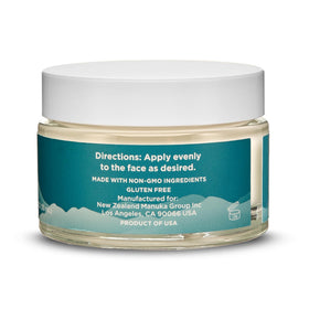 Melora Manuka Honey Moisturizing Face Cream texture close-up for smooth application.