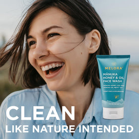 Melora Manuka Honey Face Wash hands-application demonstration
