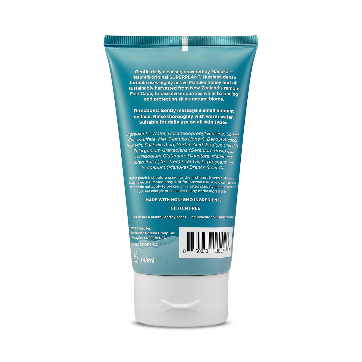 Melora Manuka Honey Face Wash pump-action nozzle for easy use