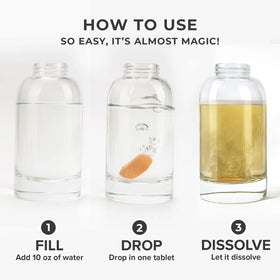 MELTINGTABS Eco packaging highlights waste-reducing, compact design.