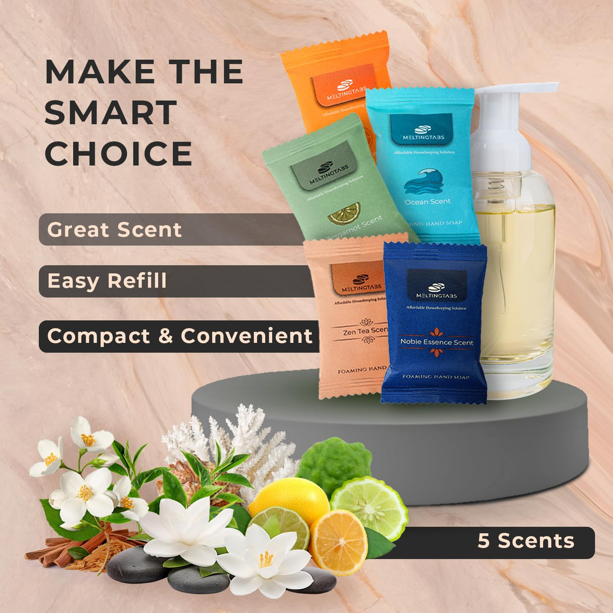 MELTINGTABS Subscription delivery option for hassle-free refills.