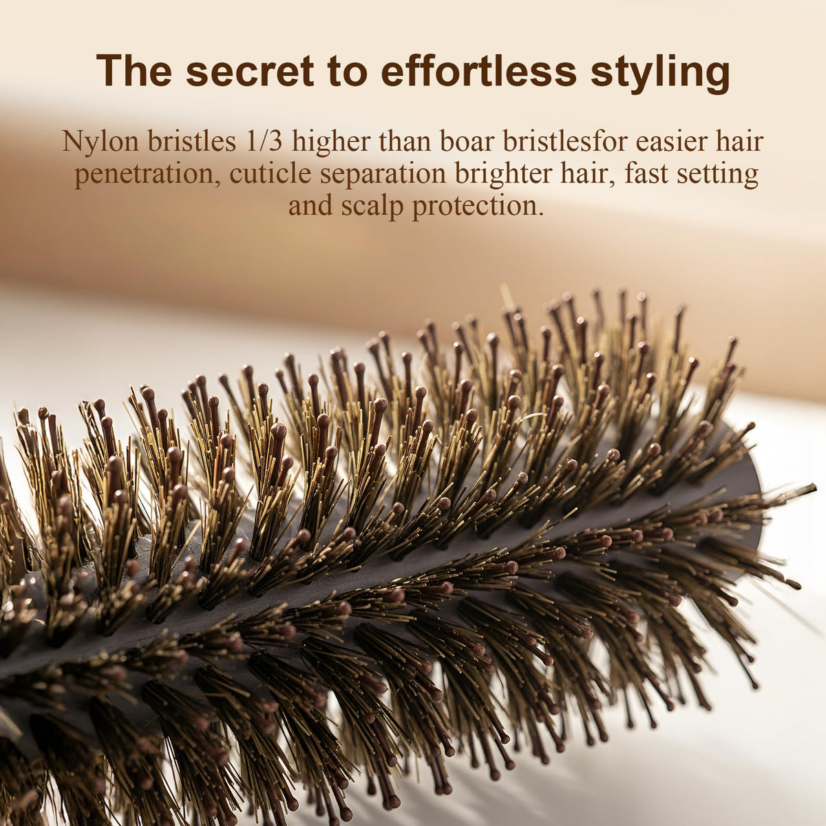 Anti-static finish reduces flyaways during Melune styling