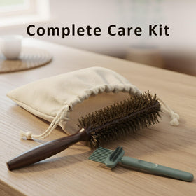 Melune brush in action during blow-dry for sleek volume