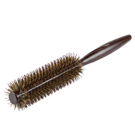 Melune round brush with natural boar and nylon bristles for smoother blowouts