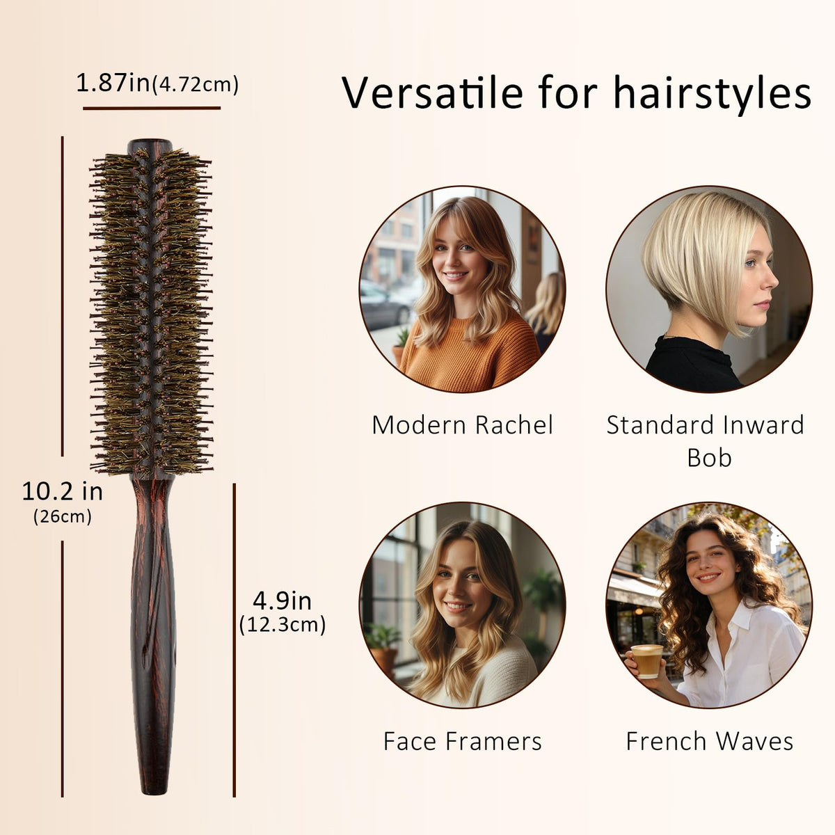 Small-size Melune brush (1.73 inch) ideal for travel