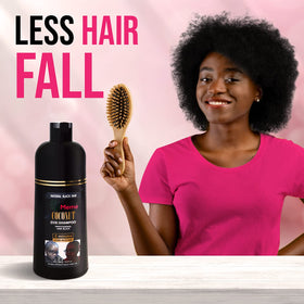 Meme color-treated hair shine after washing demonstrates healthy-looking results.