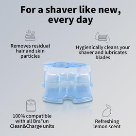 Memiry CCR refill cartridge inside packaging, convenient replacement for a like-new shave