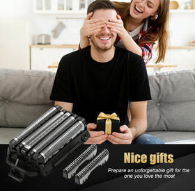 Premium stainless steel foils and blades for hygiene and durability.