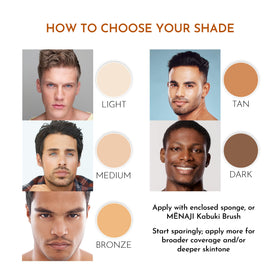 Menaji HDPV supports concealer use for blemishes and scars.