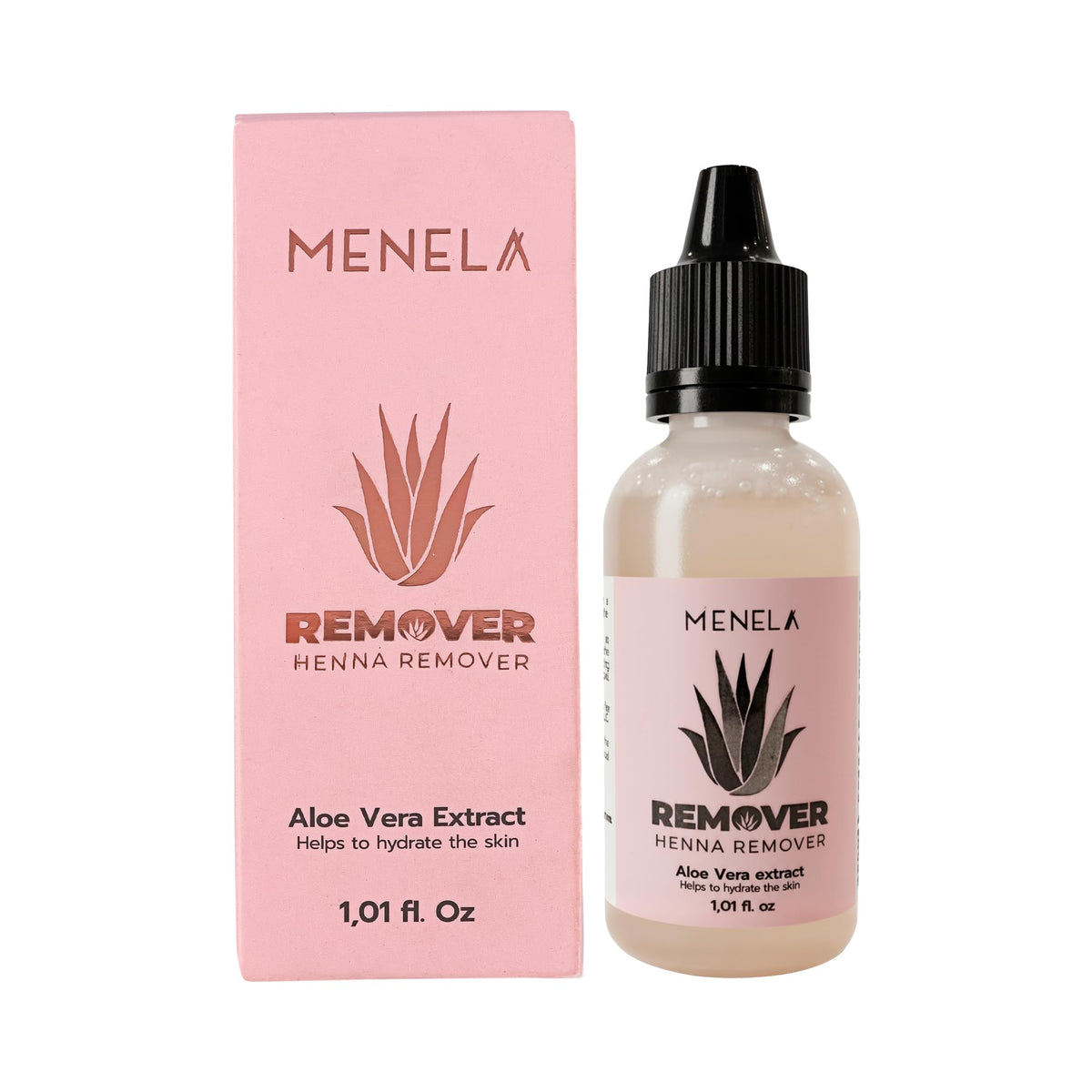 MENELA Eyebrow Henna Remover bottle for gentle, controlled removal.