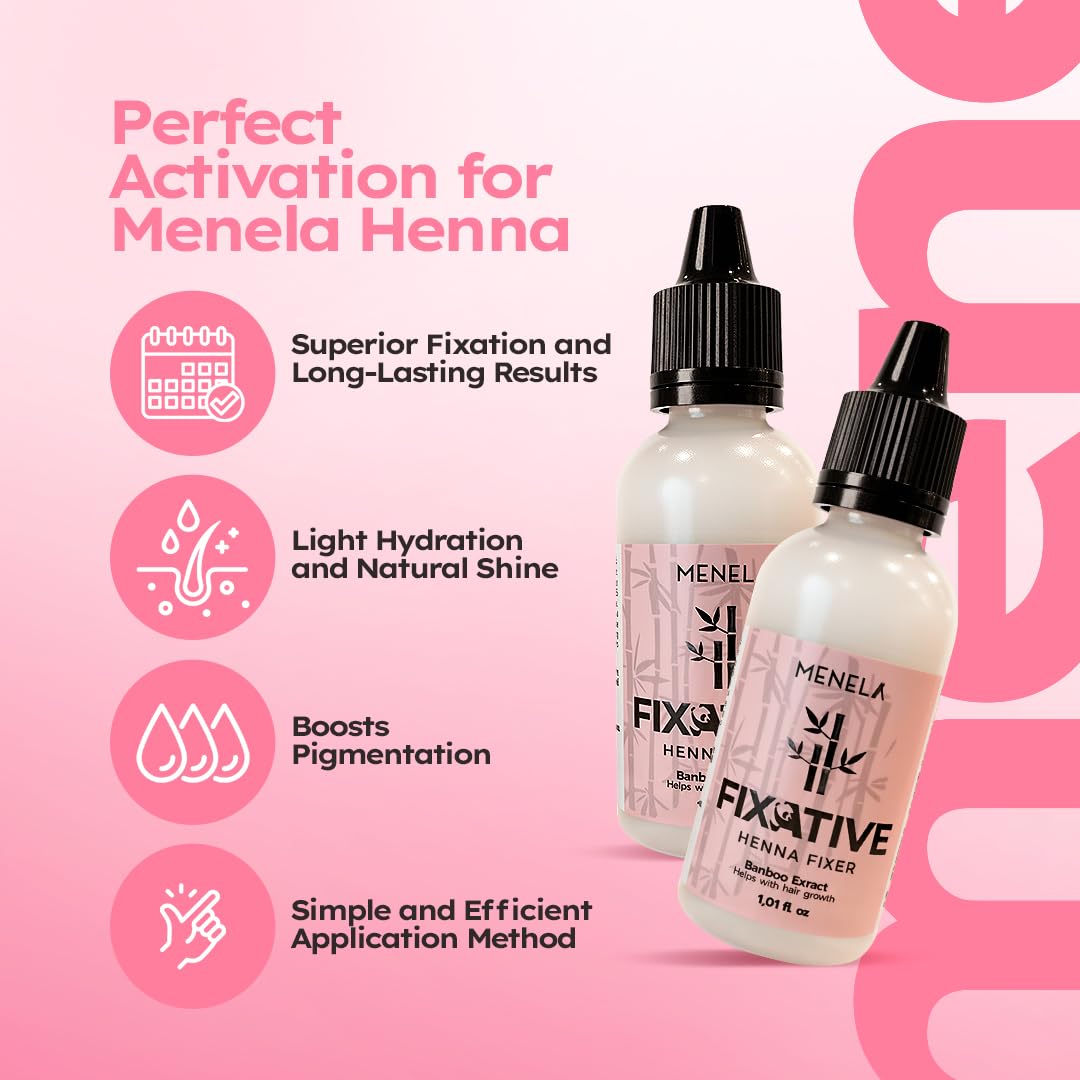 Menela henna mixer cream texture ideal for easy mixing and even color