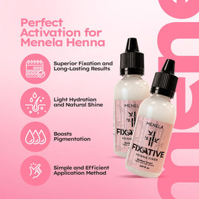 Menela henna mixer cream texture ideal for easy mixing and even color