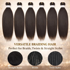 Menethe Hair 24-inch soft Yaki fiber for versatile protective styles