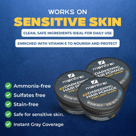 MENFIRST low-transfer formula protects clothes and pillowcases.