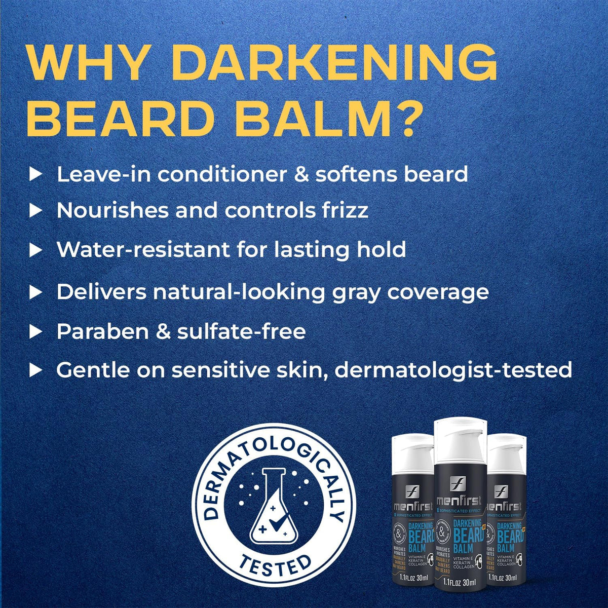 MENFIRST gentle formula for daily use on sensitive skin.