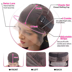 Mengkai 13x6 lace front cap, 21-22 inch size, comfortable and secure.