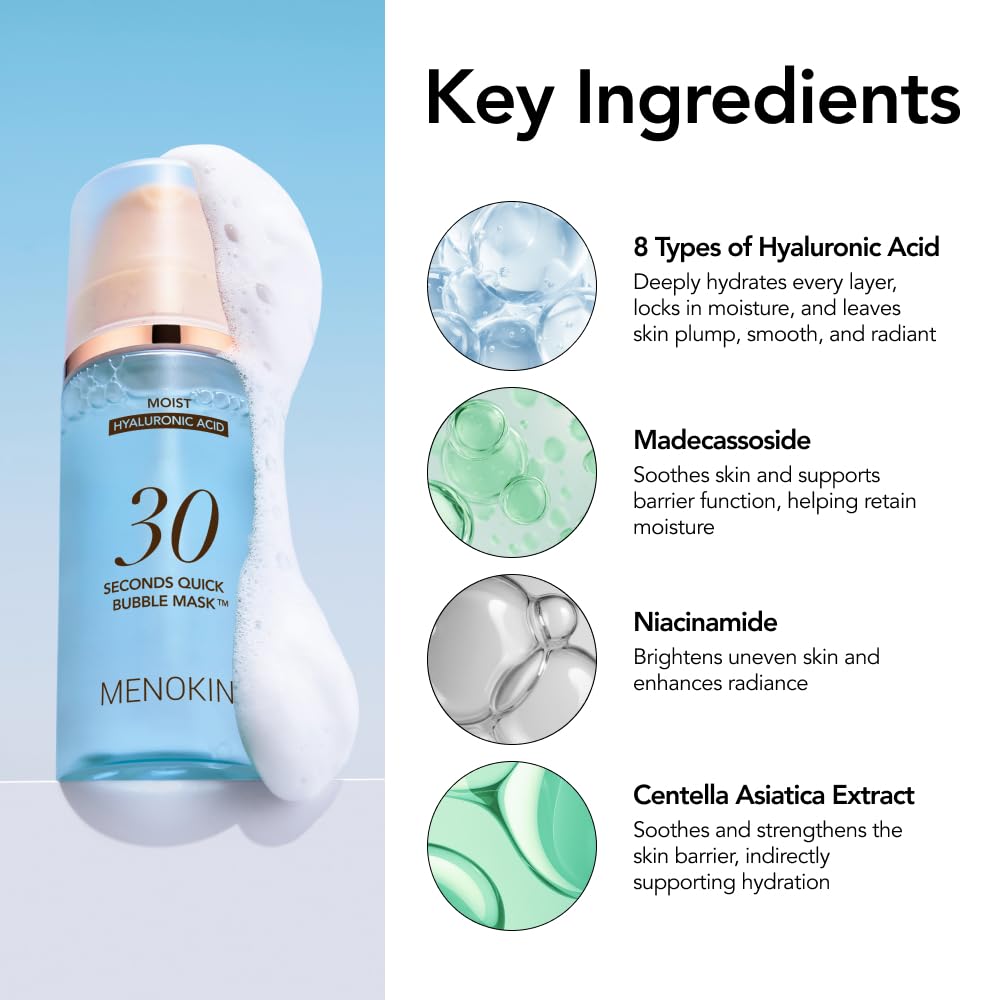 MENOKIN bottle detail with hyaluronic acid label