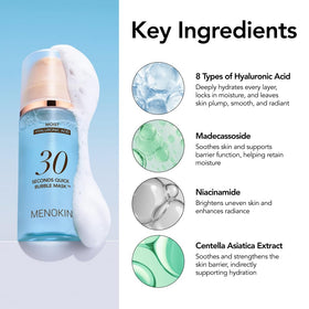 MENOKIN bottle detail with hyaluronic acid label
