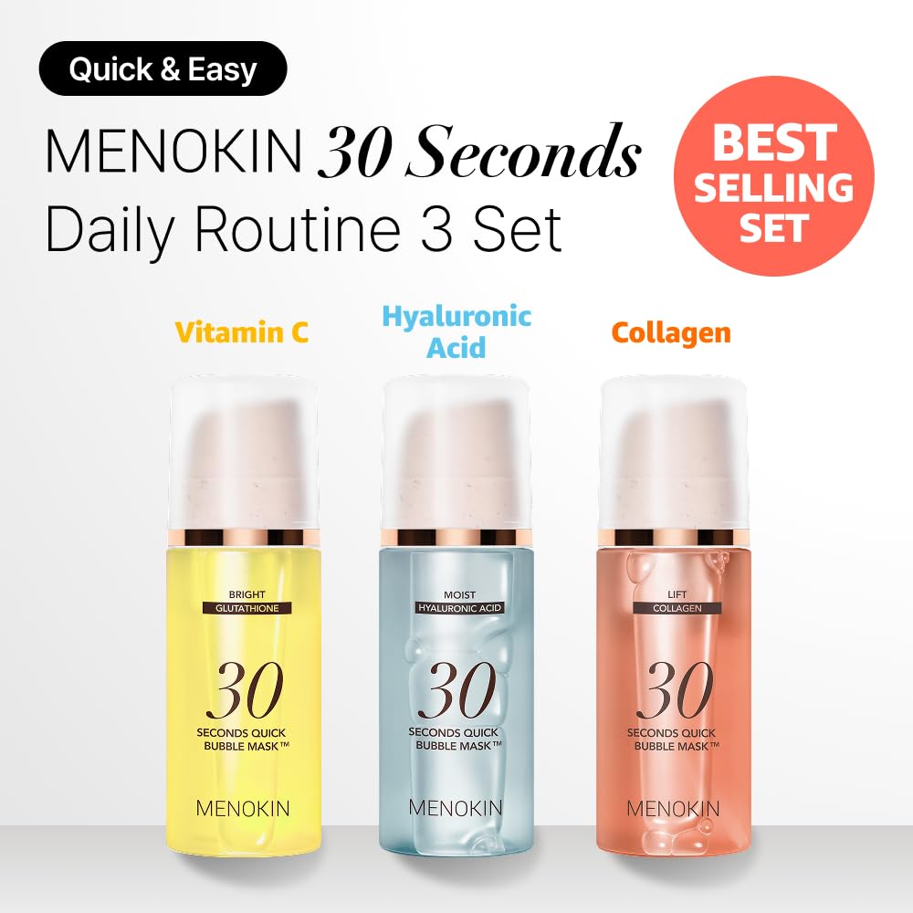 MENOKIN Bubble Mask foamy application boosts gentle absorption and sensation