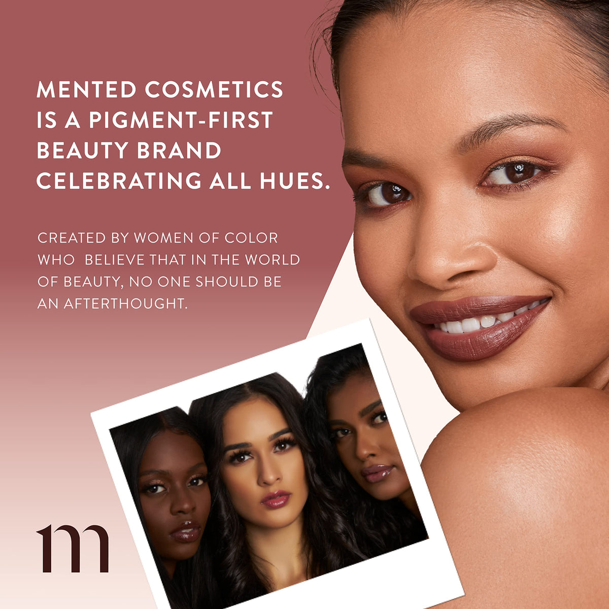 Mented compact enables easy touch-ups on the go for fresh makeup