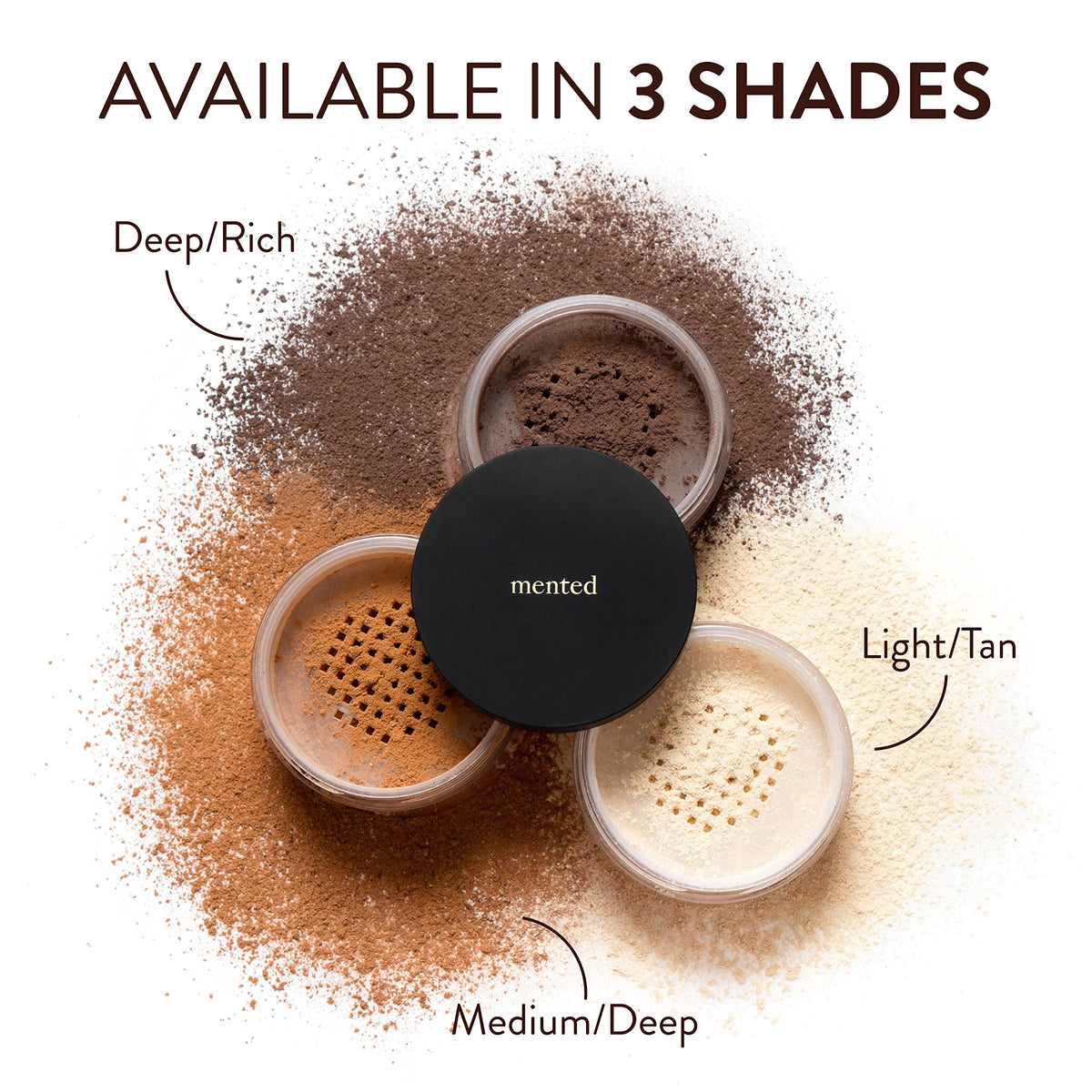 Mented dermatologist-tested hypoallergenic powder for sensitive skin