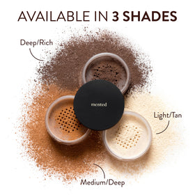 Mented dermatologist-tested hypoallergenic powder for sensitive skin