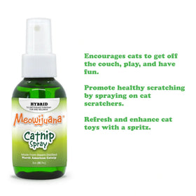 Meowijuana Catnip & Silvervine Spray Trio sprayed-on toys invite curious play.