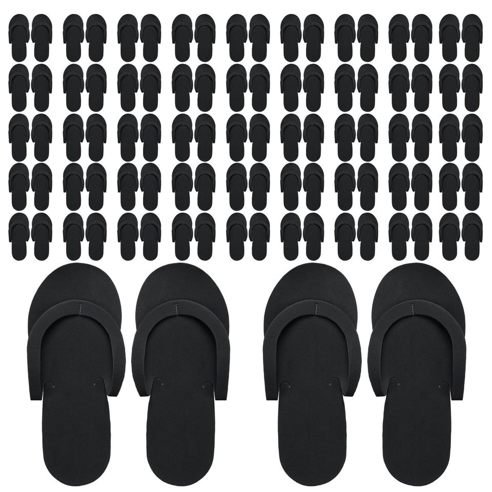 Mepase 90-pairs disposable pedi slippers in a package for guests.