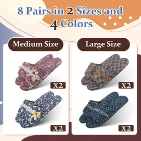Mepase brown open-toe slippers give warm, cozy guest comfort