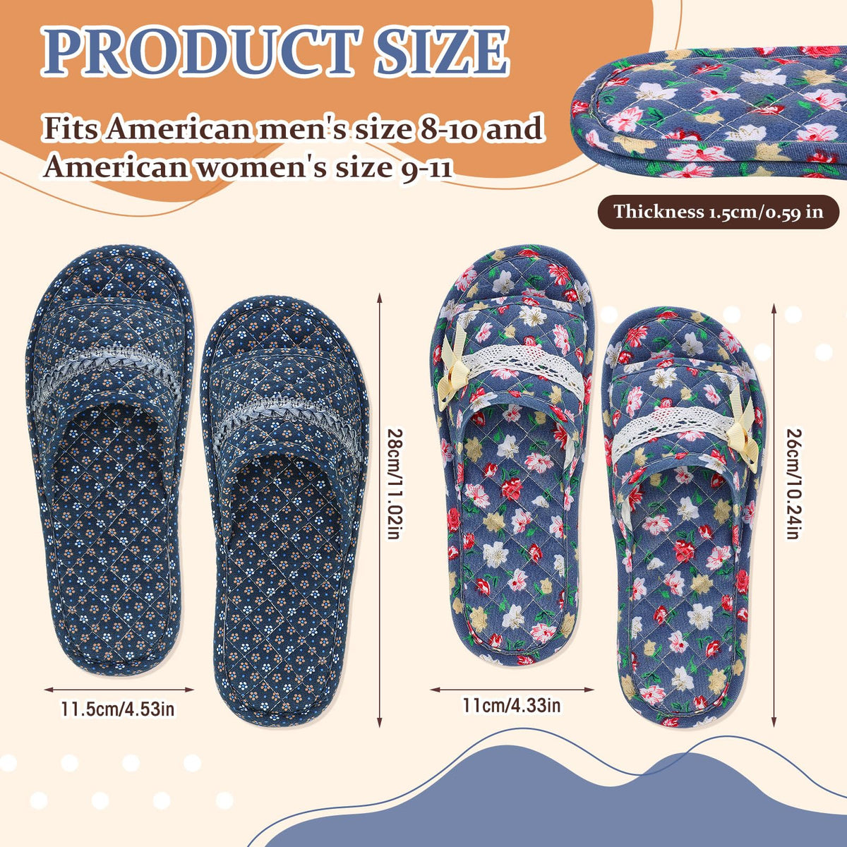 Mepase grey open-toe slippers ensure simple, clean guest footwear