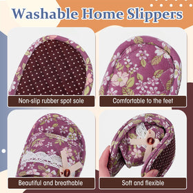 Mepase pack of eight slippers shows convenient multi-color options for guests