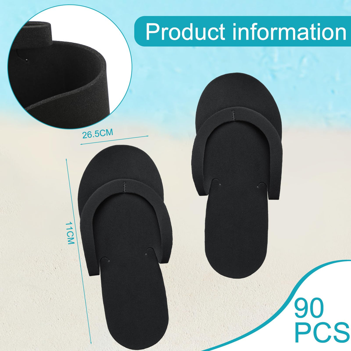 Individually wrapped Mepase slippers maintain hygiene between uses.