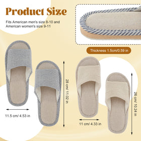 Mepase open-toe spa slippers in coffee color for warm, inviting guest comfort